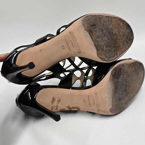 Jimmy Choo patent sandals - Picture 7 of 9